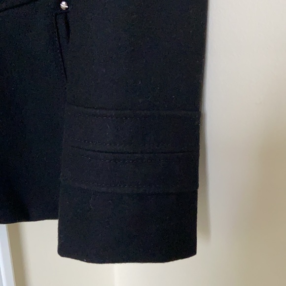 Women’s black pea coat in size 4P - Picture 5 of 7